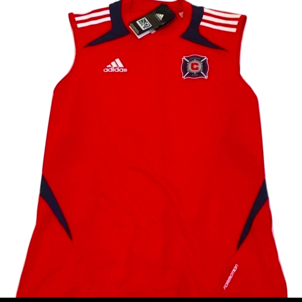 Chicago Fire adidas Training MLS Sleeveless Shirt